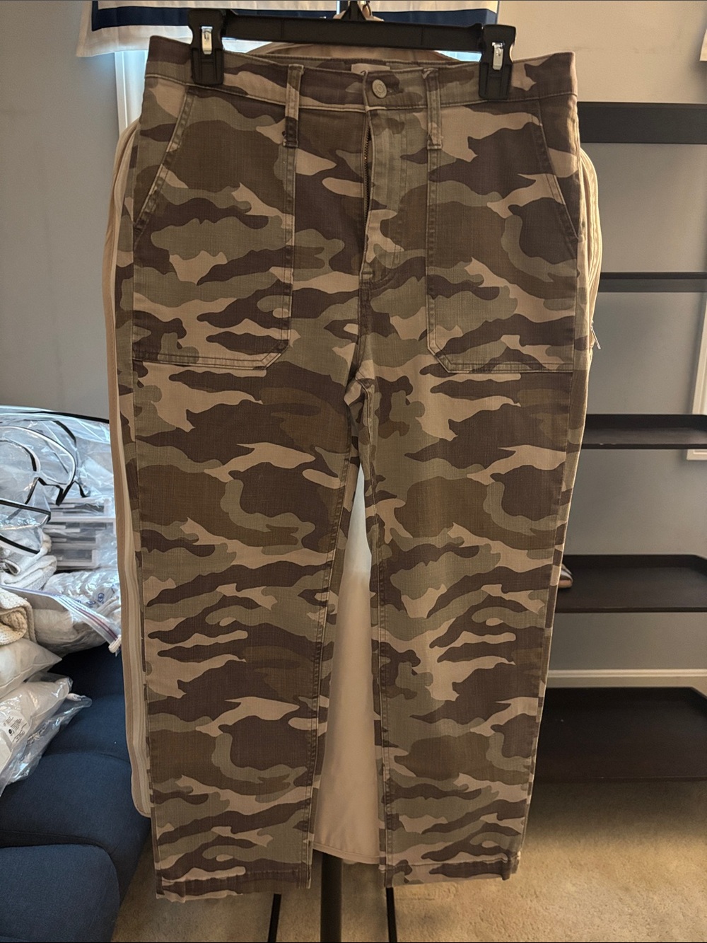 J. Crew Olive & Khaki Camo Capris